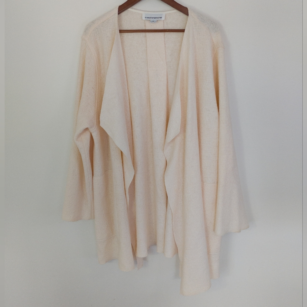 Caroline Rose Open Front Topper Jacket Size Large